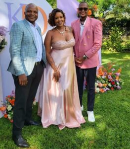 A picture of Kamene Goro, her husband and Jalas