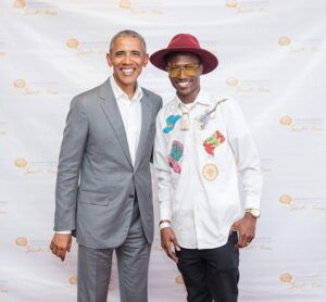 Octopizzo with the 44th president of the United States Barrack Obama