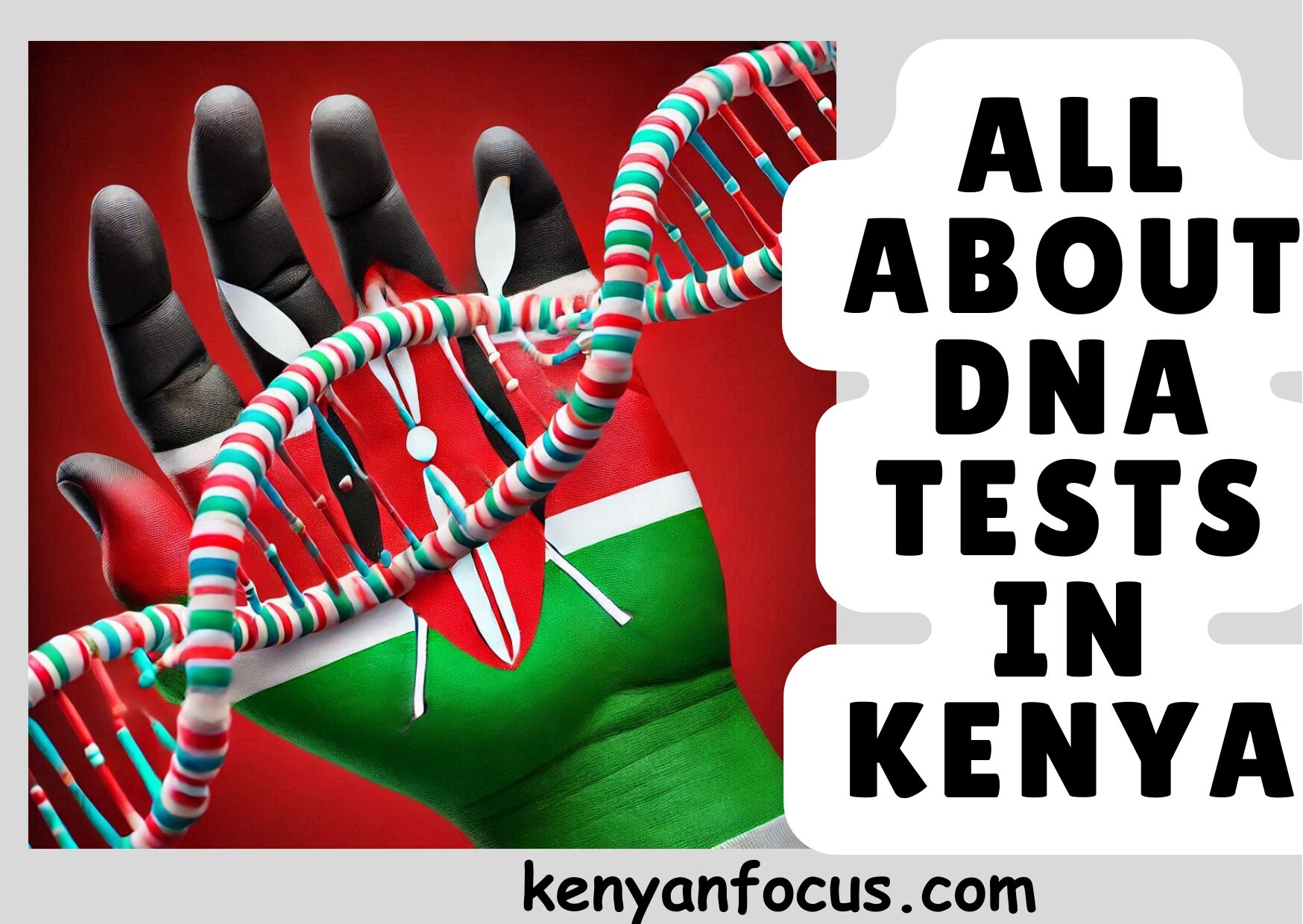 An image illustration of DNA testing in Kenya